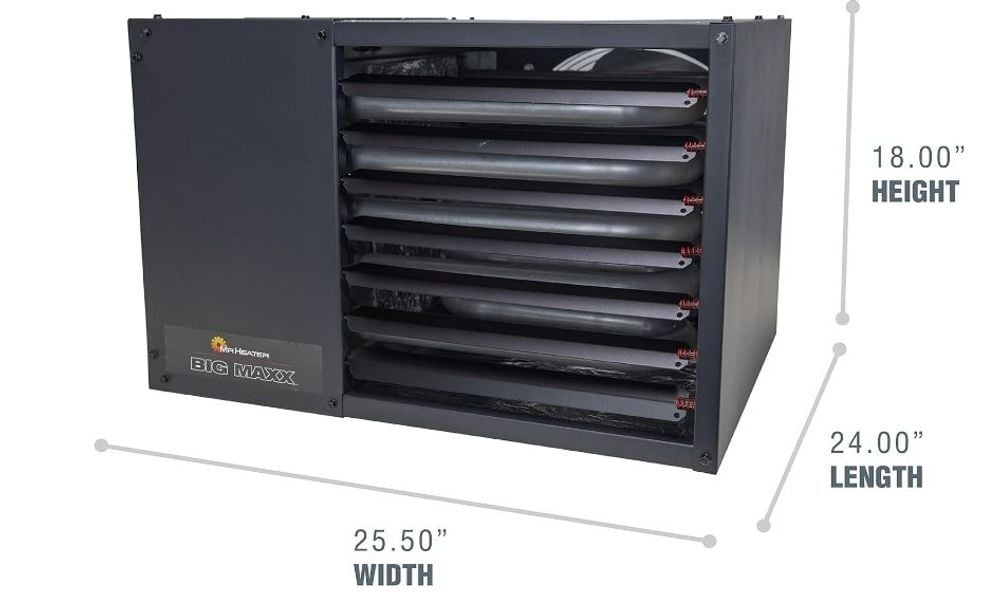 Mr Heater Big Maxx Natural Gas Unit Heater with NG to LP Conversion Kit 80000 BTU, large image number 2