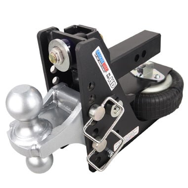 Shocker Hitch Shocker Hitch HD 20K Max Black 2in Receiver Hitch & Silver Combo Ball Mount with 2in & 2-5/16in Hitch Balls
