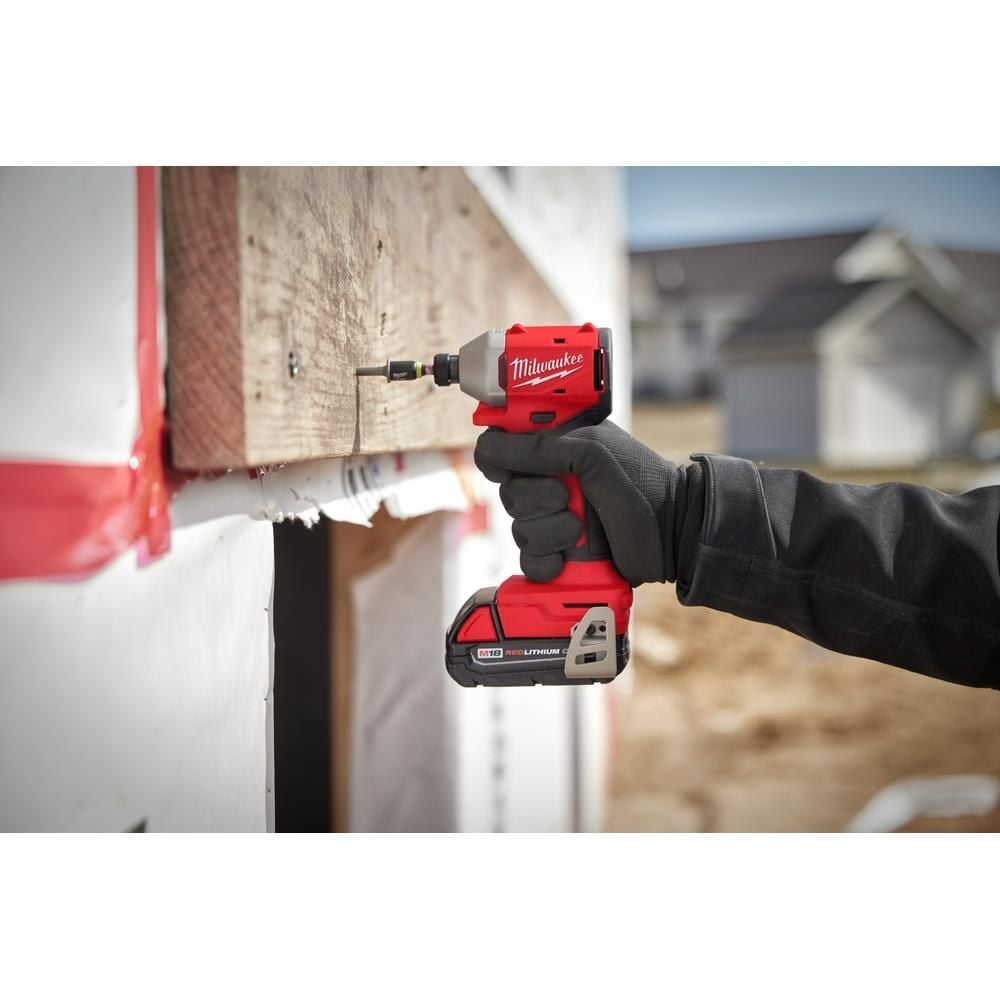 Milwaukee M18 Compact Brushless 1/4 Inch Hex Impact Driver (Bare Tool)-Reconditioned, large image number 8