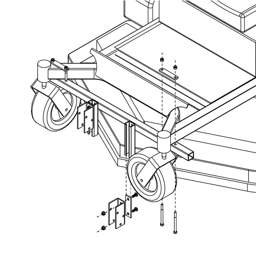 Jrco Mount Bar Kit for Toro G3 Zero-Turn Mowers, large image number 4