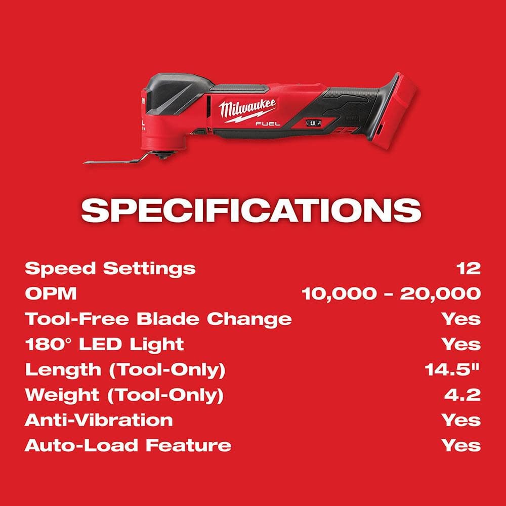Milwaukee M18 Fuel Oscillating Multi Tool Bare Tool 2836 20 Simolary simolary.com 12