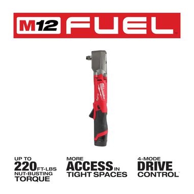 Milwaukee M12 FUEL 1/2inch Right Angle Impact Wrench Kit, large image number 2