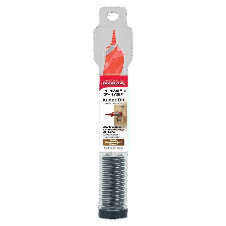 Diablo Tools 1-1/4in x 7-1/2in Auger Bit, large image number 2