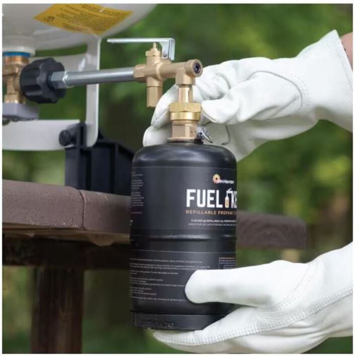 Mr Heater Refillable Propane Tank Kit & 1 Pound Refillable Fuel Keg Tank Bundle, large image number 6