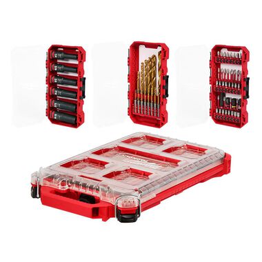 Milwaukee SHOCKWAVE Impact Duty 60PC Drill, Drive & Fasten PACKOUT Set
