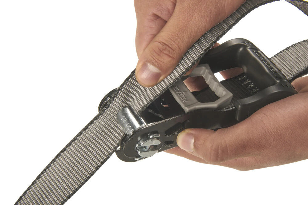 Keeper Kwikfeed 1000 Lbs 16 Ft. X 1.25 Inch Ratchet Tie Down Strap, Black