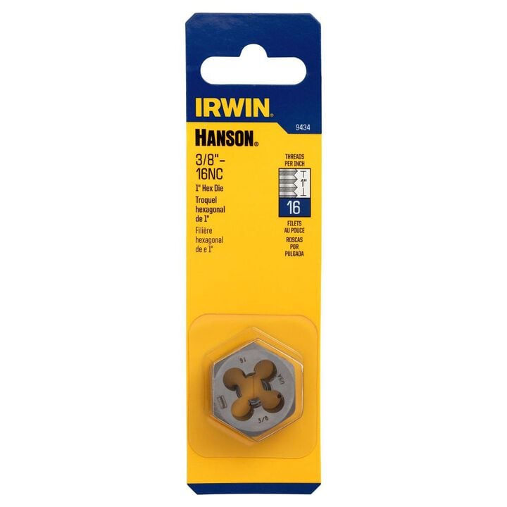 Irwin Hexagon Machine Screw Dies HCS 3/8 Inch-16NC 1 Inch, large image number 5