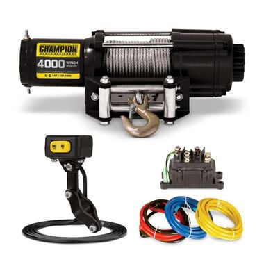 Champion Power Equipment 4000-Lb ATV/UTV Winch Kit with Mini-Rocker