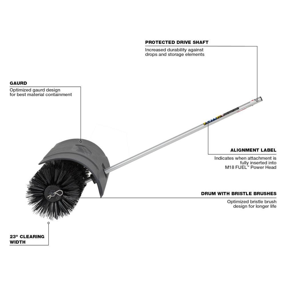 Milwaukee M18 FUEL QUIK-LOK Bristle Brush Attachment Reconditioned, large image number 3