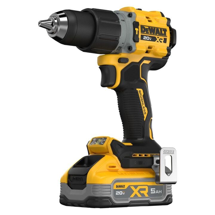 DEWALT 20V MAX XR 1/2 Inch Hammer Drill 5 Ah Kit, large image number 1