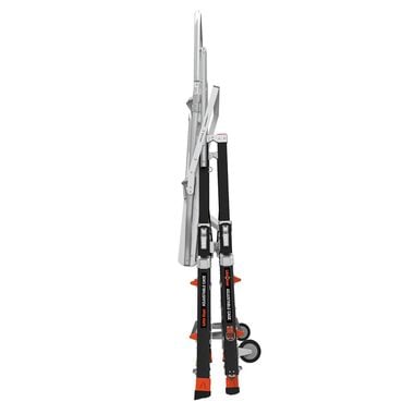 Little Giant Safety Cage Model 8 Ft. to 14 Ft. IAA FG with Wheel Lift and Ratchet Levelers, large image number 7