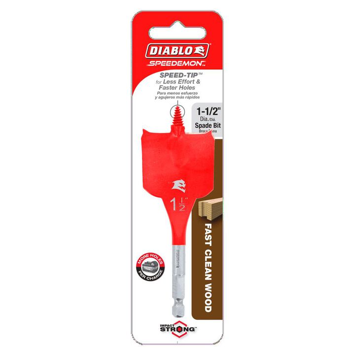 Diablo Tools 1-1/2in x 4in SPEEDemon Spade Bit, large image number 2