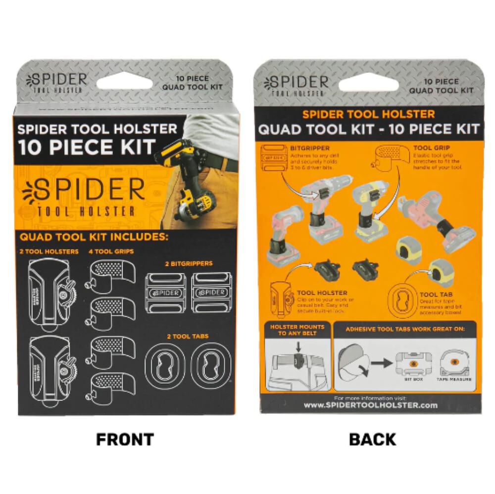 Spider Tool Holster Quad Tool Holster Kit 10pc Kit, large image number 2