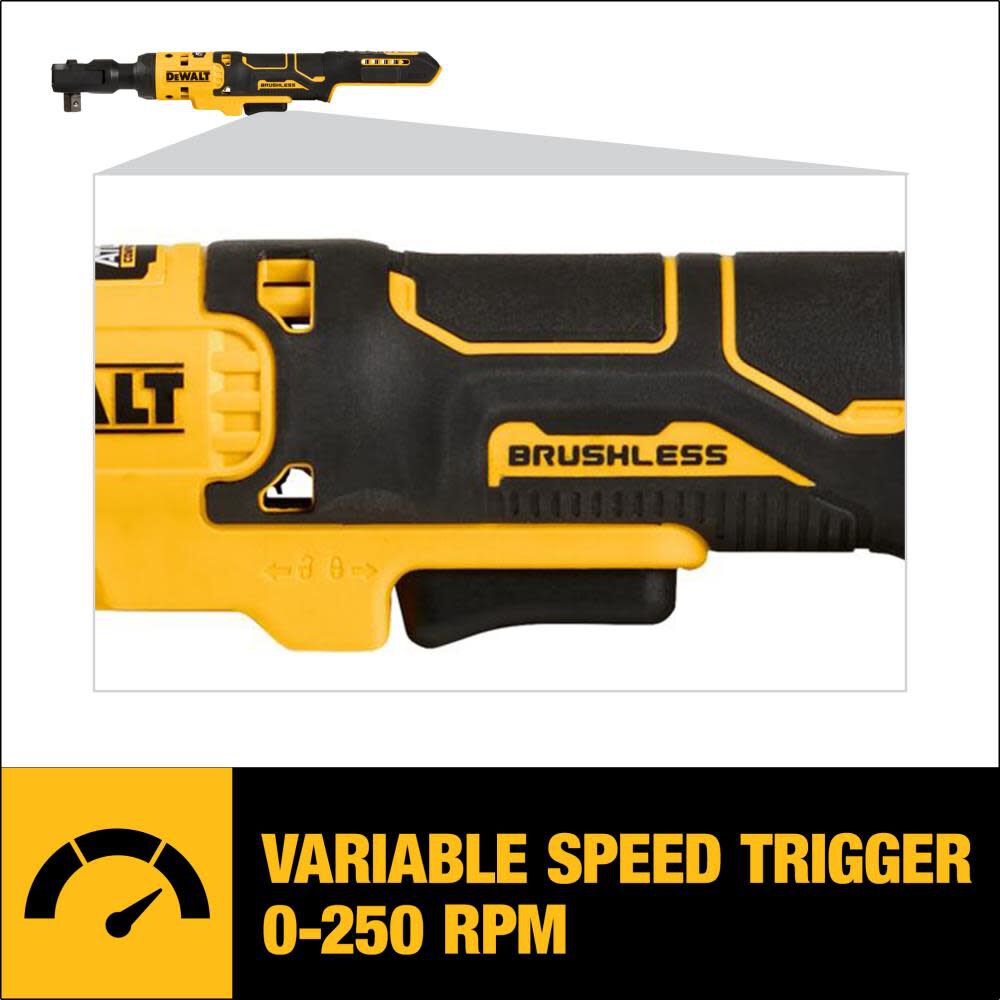DEWALT ATOMIC COMPACT SERIES 20V MAX 1/2in Ratchet (Bare Tool) Simolary simolary.com 12