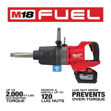 Milwaukee M18 FUEL 1inch D-Handle Ext Anvil High Torque Impact Wrench with ONE-KEY Kit, large image number 2