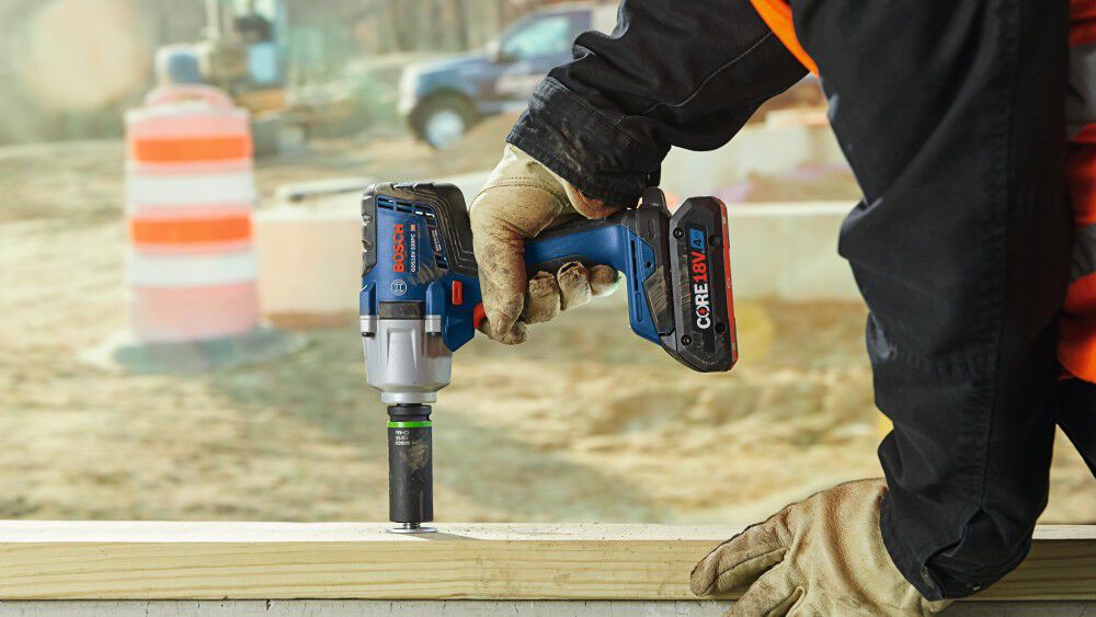 Bosch 18V 1/2-Inch Mid-Torque Impact Wrench Kit with Pin Detent Reconditioned, large image number 6