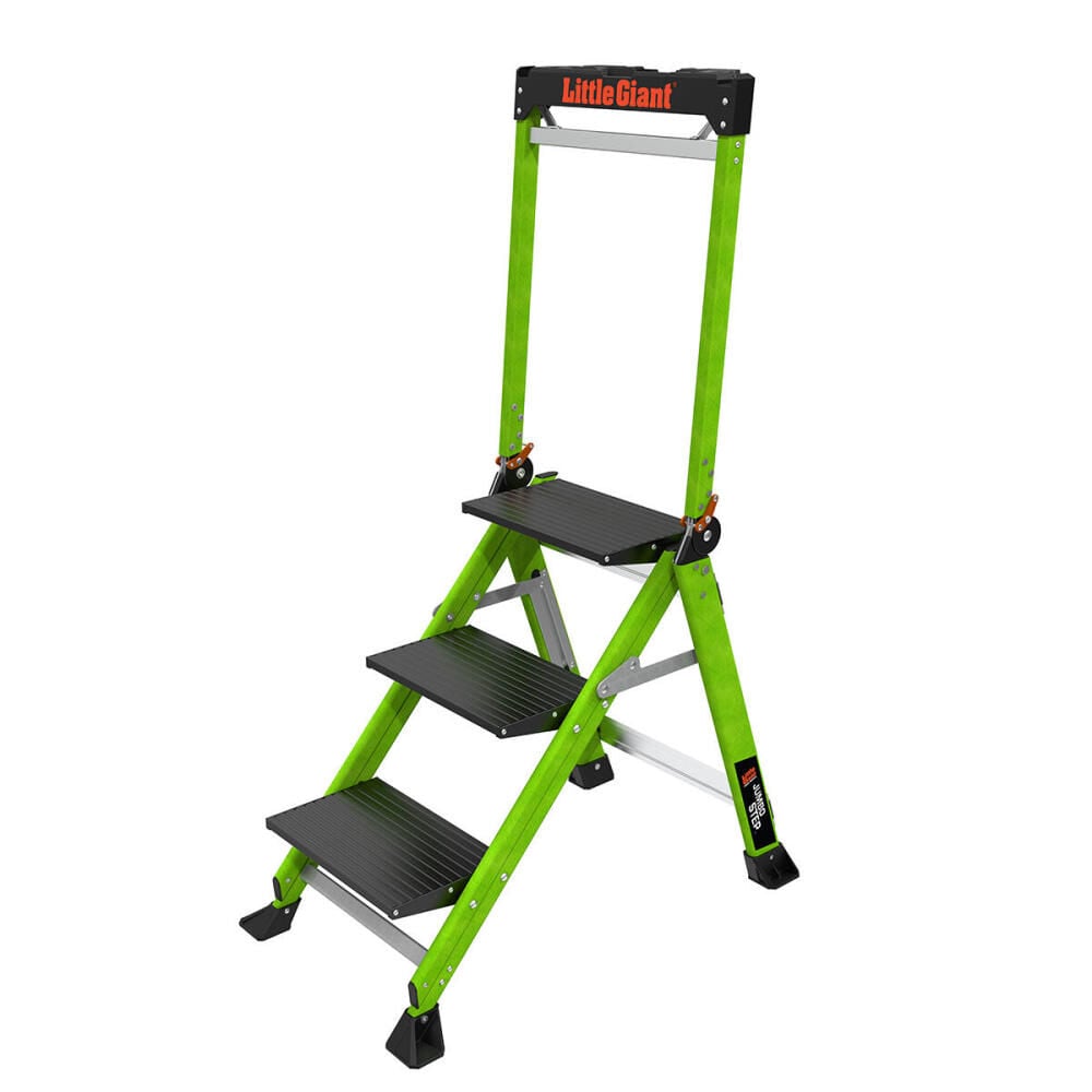 Little Giant Safety Jumbo Step Stool with Handrail – 11933