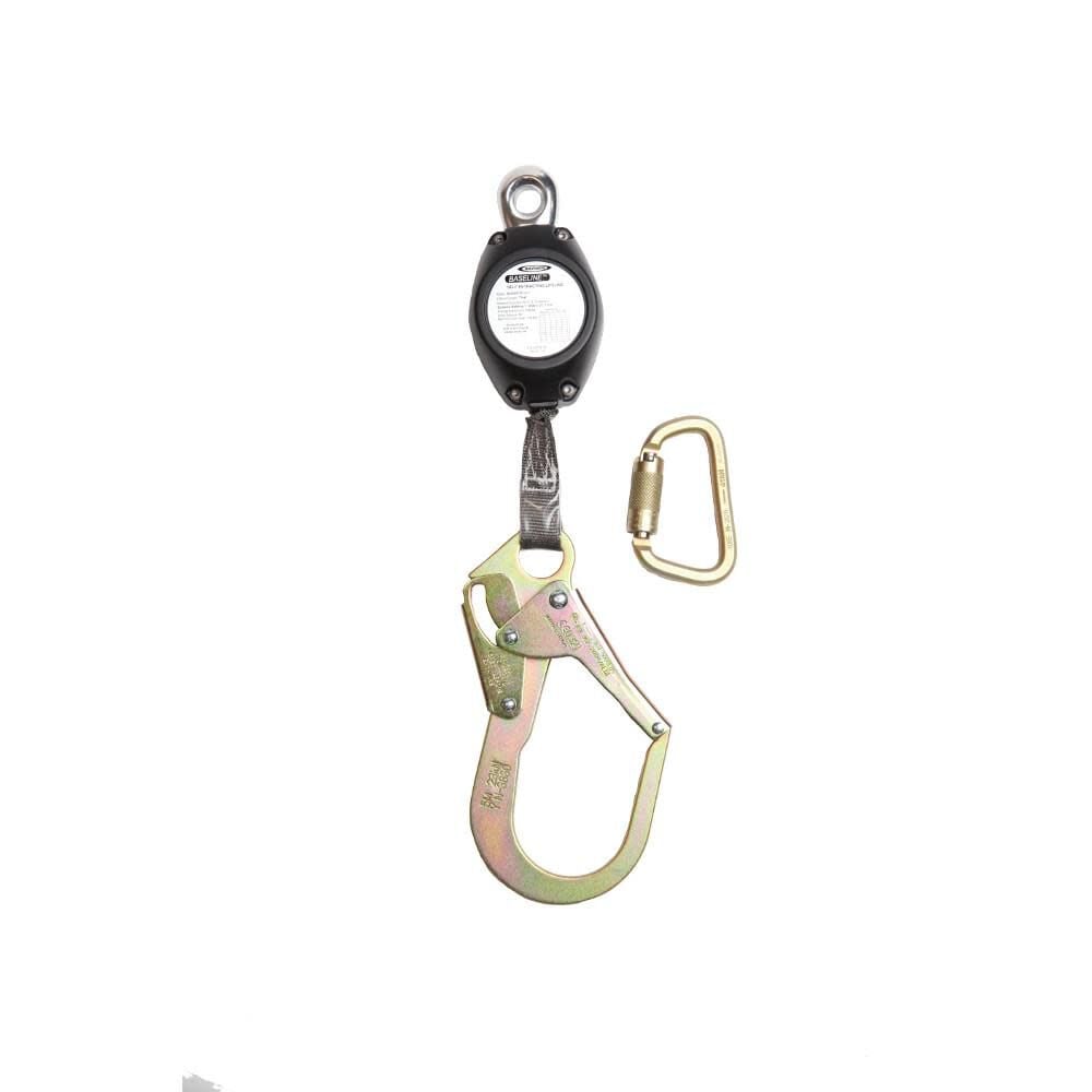 Werner 7 Ft. Baseline Web Self-Retracting Lifeline with Steel Rebar, large image number 1