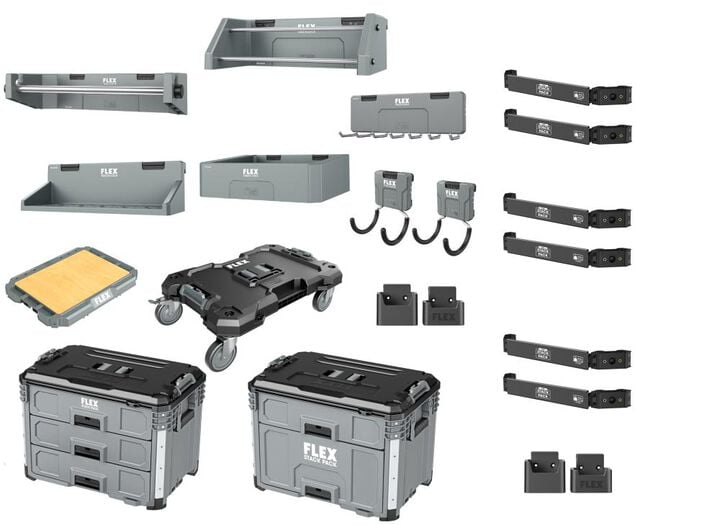FLEX STACK PACK Mobile Workshop & TRACK LOCK Tool Organization Bundle