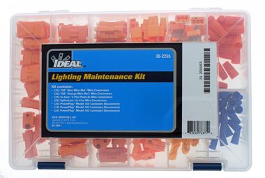 Ideal Industries Lighting Maintenance Kit, 170 Pieces