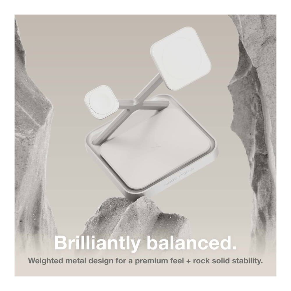 Noco 3-In-1 Qi2 15W Wireless Charging Stand Silver, large image number 5
