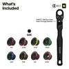 Klein Tools KNECT Ratcheting Low-Profile Socket Wrench Set 10 Pieces, small image number 2