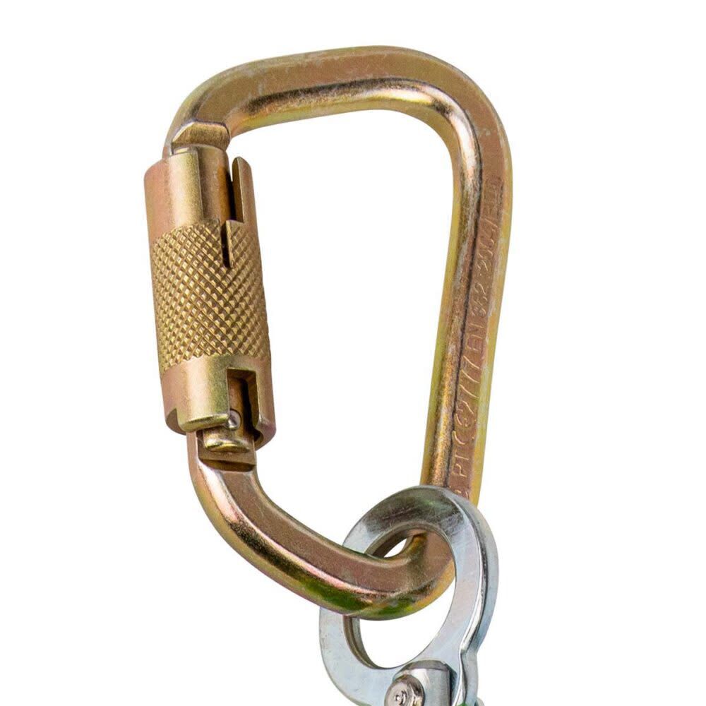 Safewaze Latitude 6 Ft. Single Web SRL-P: Carabiner, Alu Rebar Hook, large image number 2