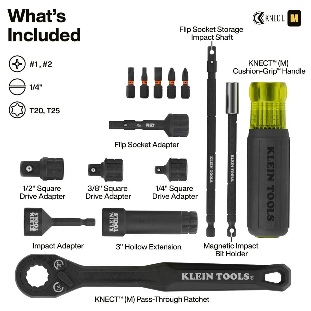 Klein Tools KNECT Impact Socket Set, 39 Pc, large image number 3