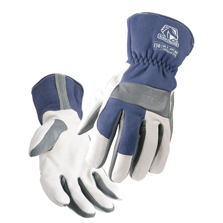 Black Stallion Welding Gloves Goatskin/FR Cotton TIG XL
