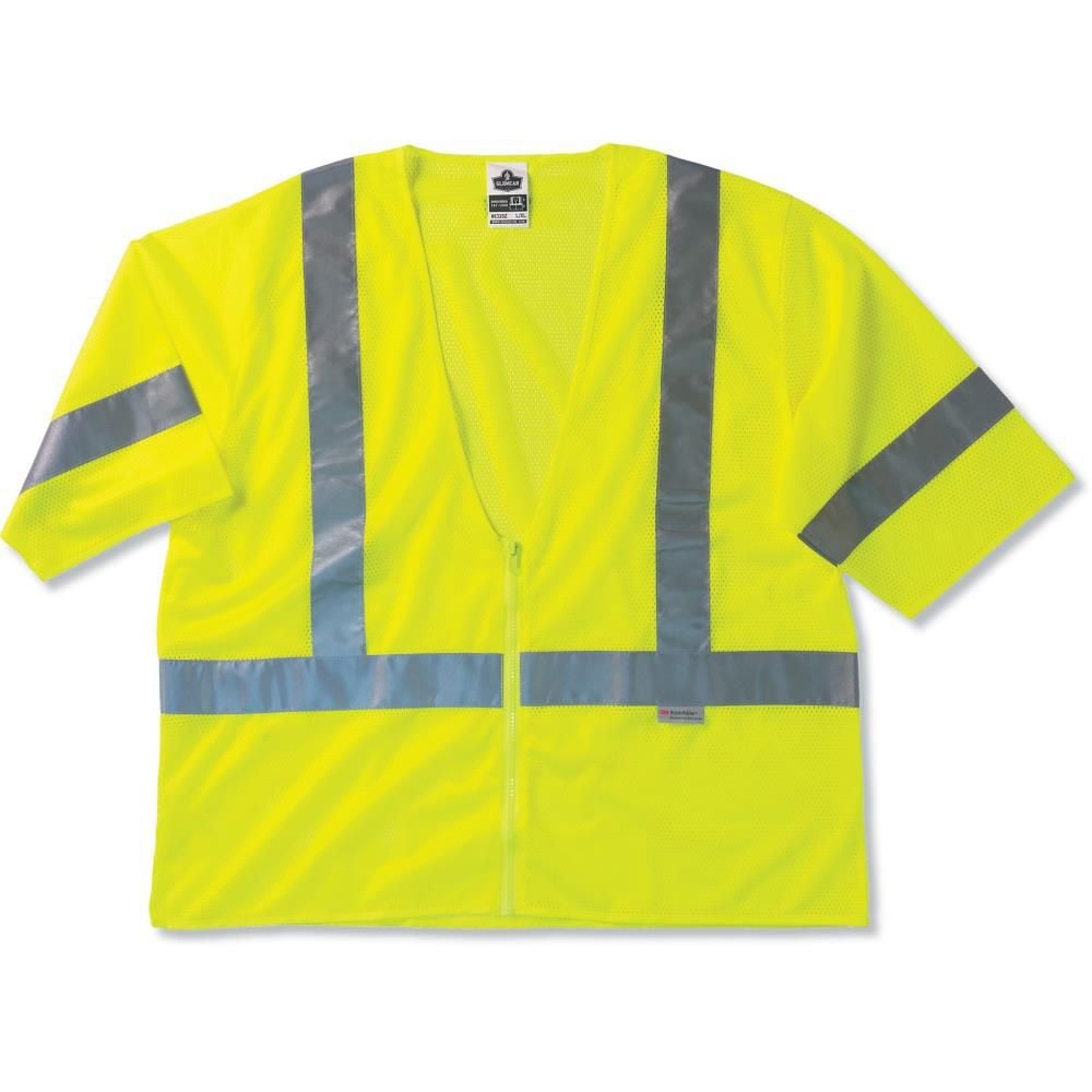 Ergodyne GloWear 8320Z Class 3 Lime Green Safety Vest - 2X/3X, large image number 1