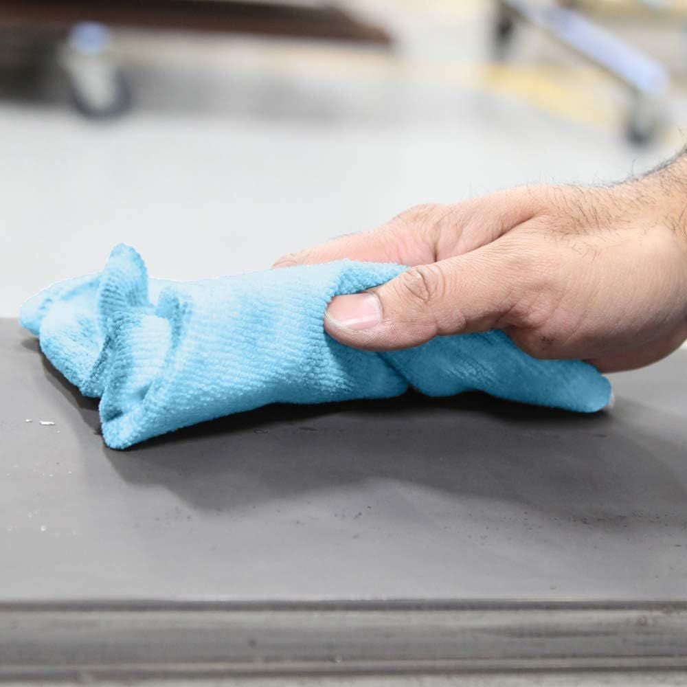 Trimaco Supertuff 14 x 14 Inch Blue Absorbent Microfiber Towel 12 Pack, large image number 4