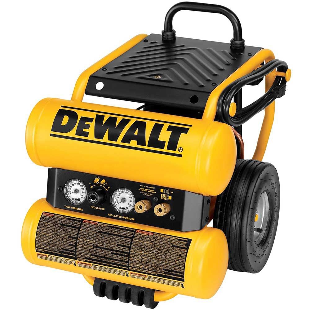 DEWALT Heavy-Duty 1.1 HP 4 Gallon Electric Air Compressor (D55154)