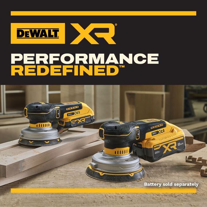 DEWALT Promotional 20V MAX XR 5 Inch Random Orbital Sander (Bare Tool), large image number 8