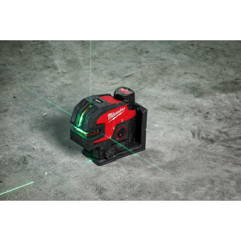 Milwaukee M12 Green Laser Cross Line 4 Points Bare Tool 3624 20 Simolary simolary.com 12