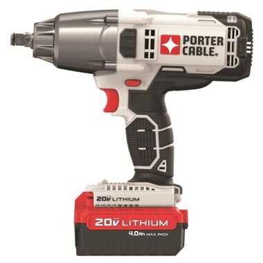 Porter Cable 20V 1/2-in Drive Cordless Impact Wrench with Battery Kit, large image number 4