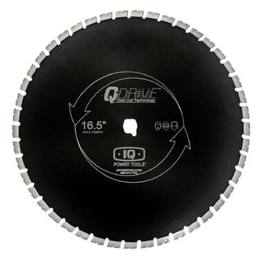 iQ Power Tools 16.5 in Q-Drive Arrayed Segmented Combination Blade Silent Core