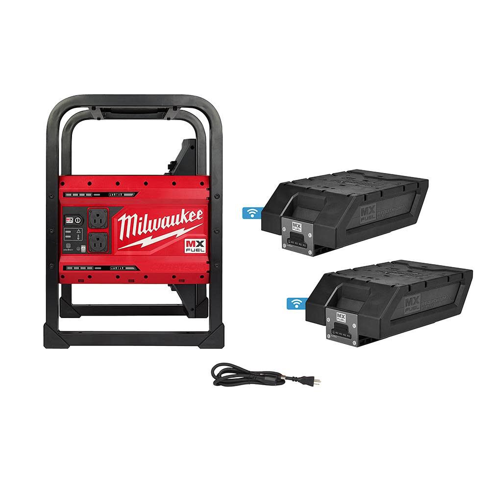 Milwaukee MX Fuel Carry-On 3,600 Watt Lithium-Ion 2 Battery Portable Power Supply Kit, large image number 1