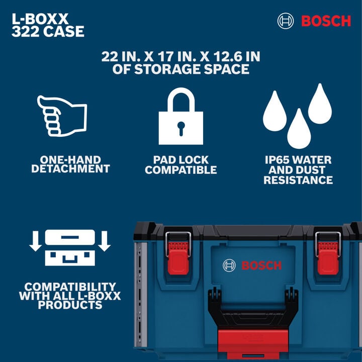 Bosch L-Boxx Contractor Midsize Tool Box, large image number 4