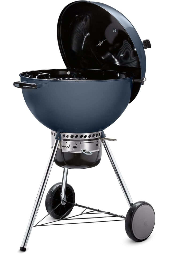 Weber Master-Touch 22 Inch Charcoal Grill with Thermometer, Slate Blue, large image number 1