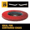 DEWALT 4-1/2in X 5/8in-11 SG60 T29 CERAMIC FLAP DISC, small image number 3