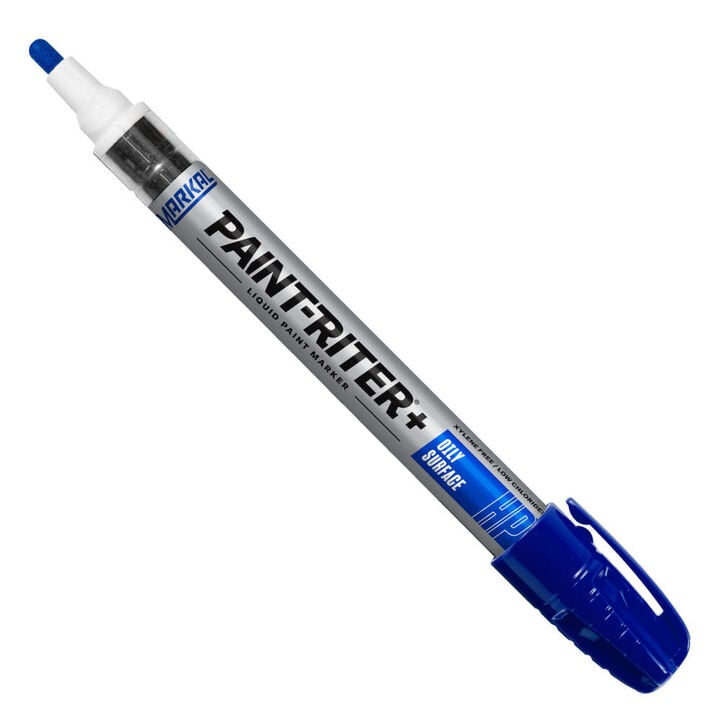 Markal Paint-Riter+ Oily Surface High Performance Paint Marker, Blue