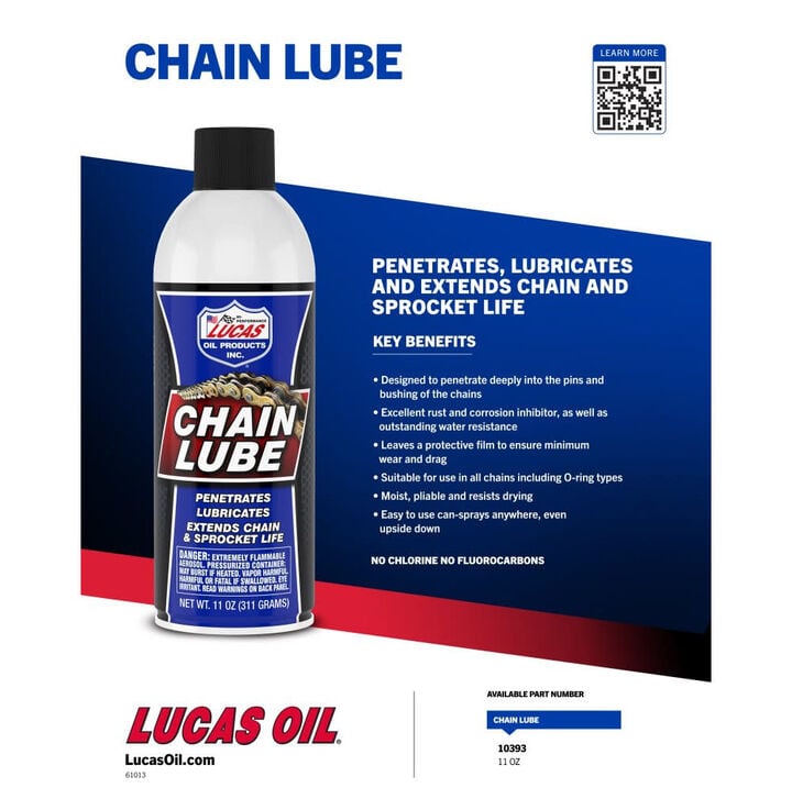 Lucas Oil 11 Ounce Chain Lube Penetrant Aerosol 12 Piece Bundle, large image number 2