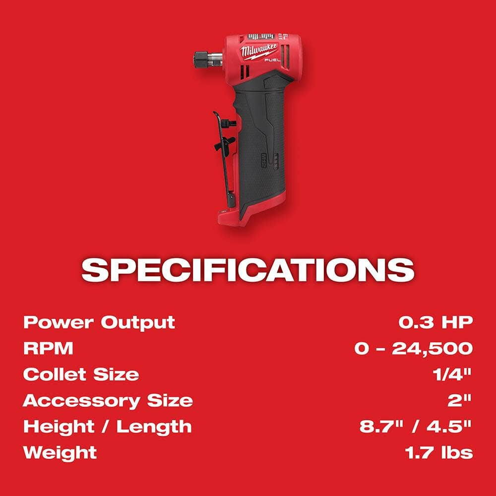 Milwaukee M12 Fuel Right Angle Die Grinder Bare Tool 2485 20 Simolary simolary.com 12