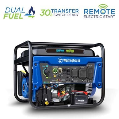 Westinghouse Outdoor Power Dual Fuel Portable Generator with CO Sensor, large image number 0