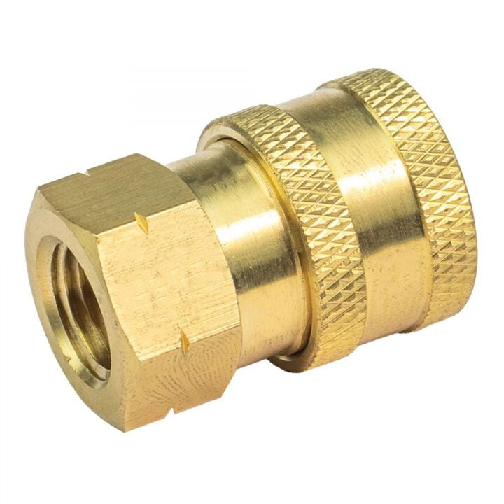 BluBird 3/8 Inch QD Socket x 3/8 Inch FPT Brass Pressure Washer Adapter, large image number 5