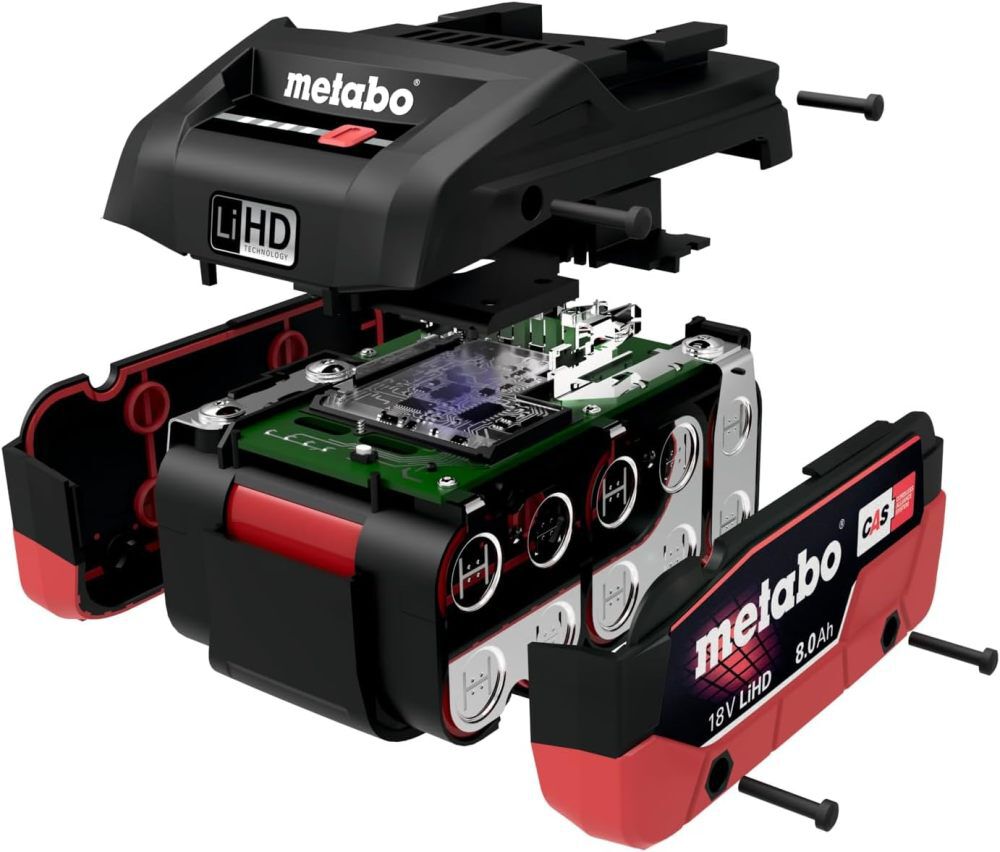 Metabo LiHD 18V 8Ah Lithium Ion Power Tool Battery Pack with Fuel Indicator, large image number 2