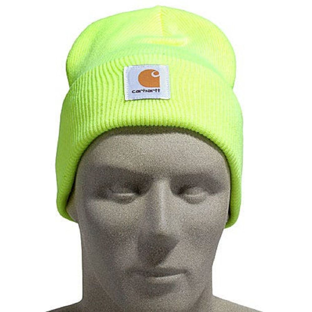 Neon green carhartt hot sale beanie