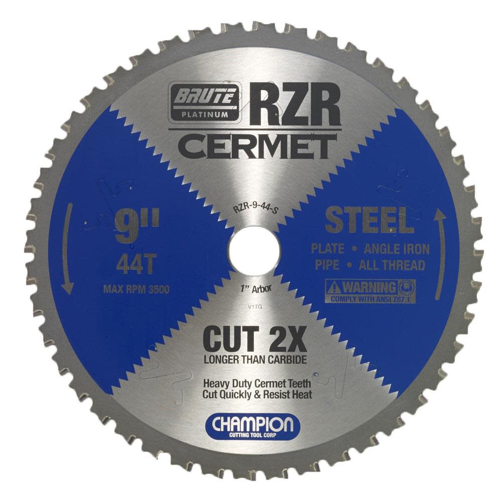 Champion Cutting Tool Cermet Tipped Circular Saw Blade 9in (Steel Cutting), large image number 1