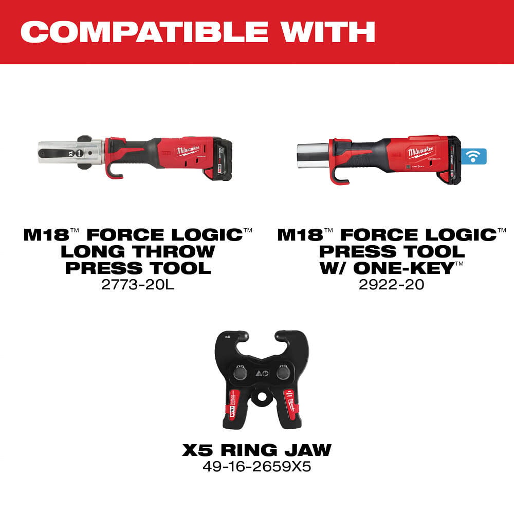 Milwaukee 1-3/8 Inch ZoomLock MAX and MaxiPro Pivoting Press Ring, large image number 3