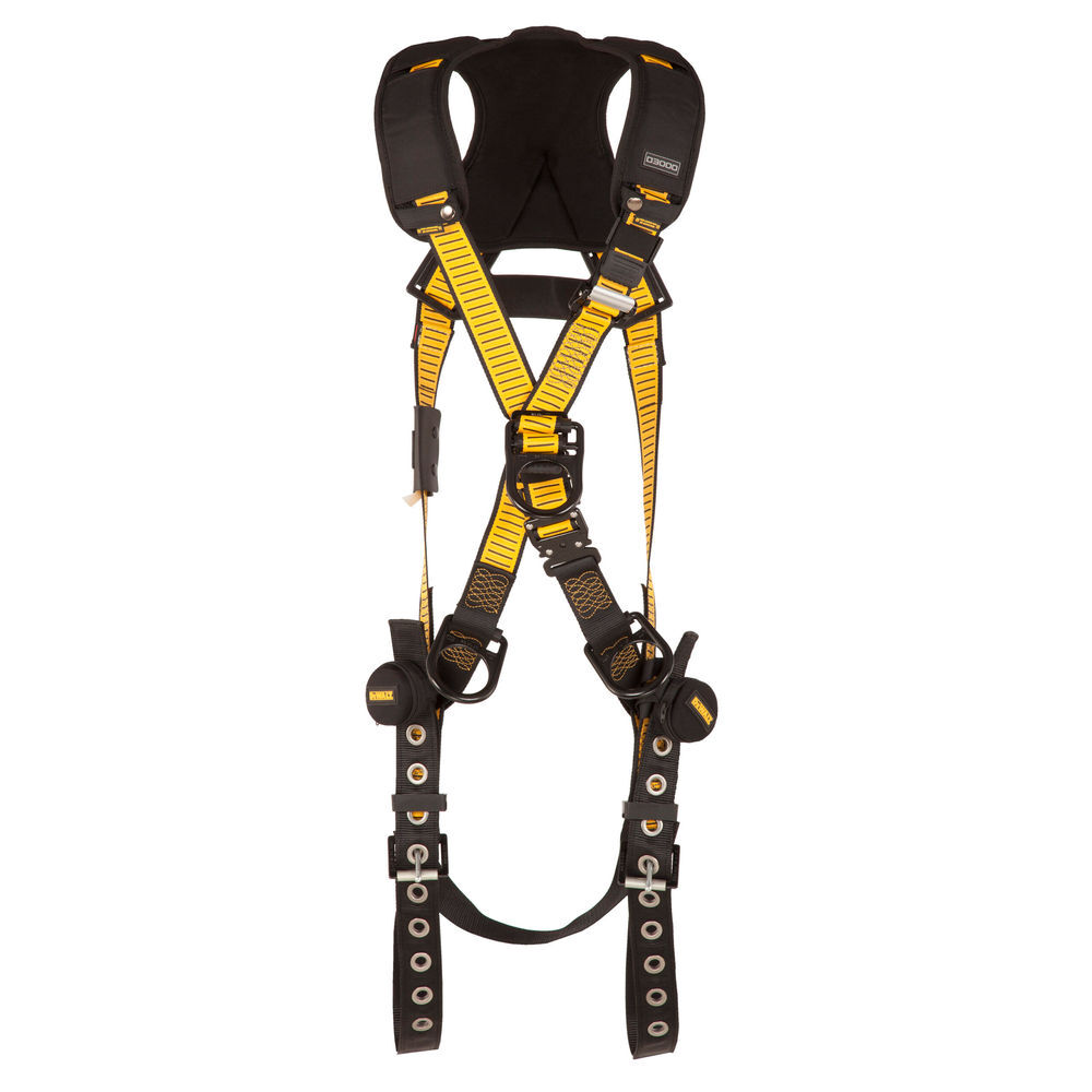 DEWALT D3000 Series S-M TB Leg QC Chest Crossover Full Body Harness - DXFP532023(S-M)